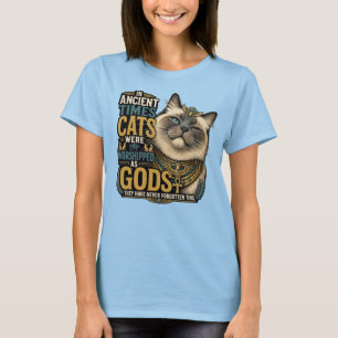 T-shirt Attitude de chat ragdoll antique