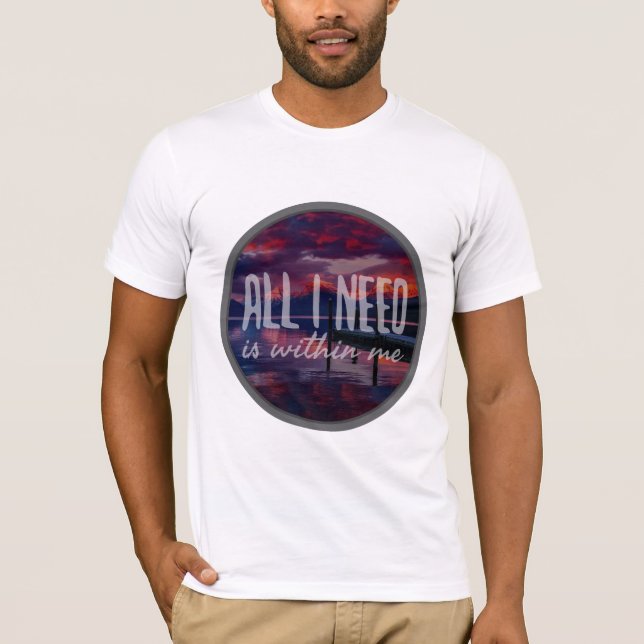 T-shirt attitude positive mots d'inspiration (Devant)