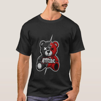 T-shirt Attitude Split Bear | Lightning X-Eyes Teddy Graph