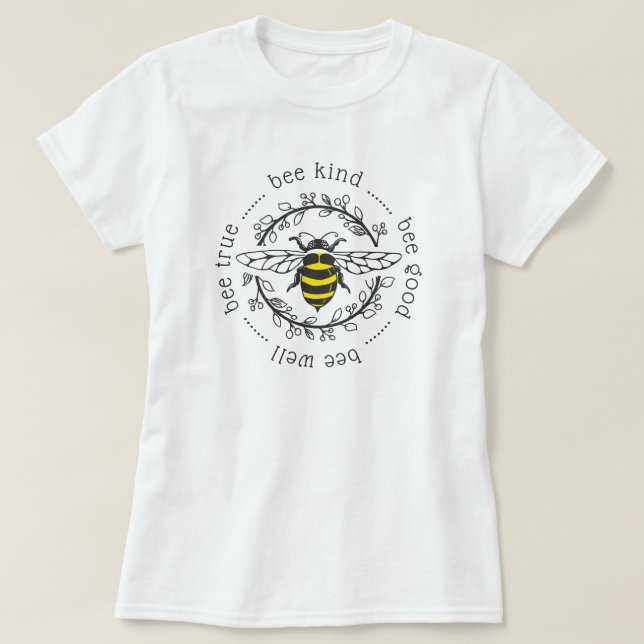 T-shirt Attitudes des abeilles (Design devant)