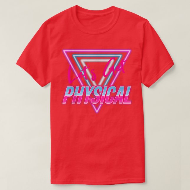 T-shirt Attractions physiques Salle de sport Tee 80's Retr (Design devant)