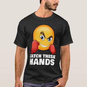 T-shirt Attrape Ces Mains  Gym Mème Boxe Fitness Entraînem