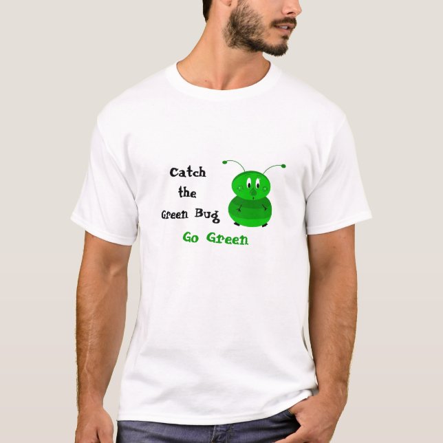 T-shirt Attrapez le bâton vert (Devant)