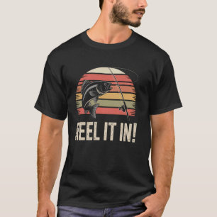 T-shirt Attrapez-le drôle de pêche à la basse prise