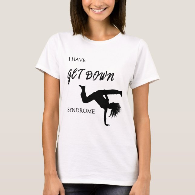 T-shirt Attrapez syndrome de Down (le danseur féminin) (Devant)