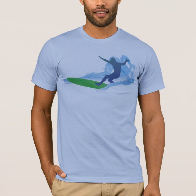 T-shirt Attrapez une vague Ver 2 (Devant)