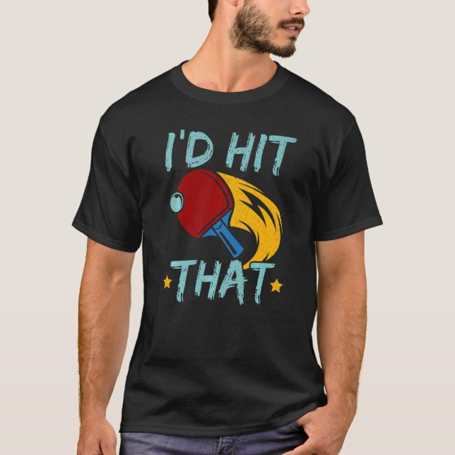 T-shirt Attrapez Votre Ball Time Pour Ping-Pong De Table M (Devant)