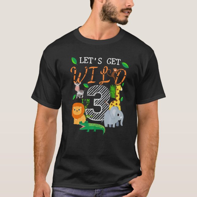 T-shirt Attrapons la nature 3ème Safari Animaux 3 ans Bir (Devant)