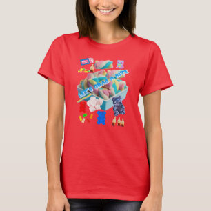 T-shirt Attrapons une bouchée – Collage de guimauves et de