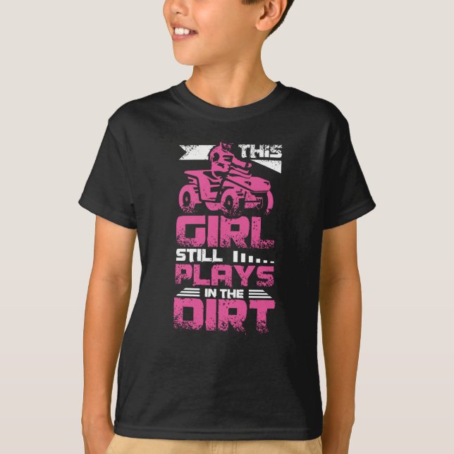 T-shirt ATV Quad Girl (Devant)