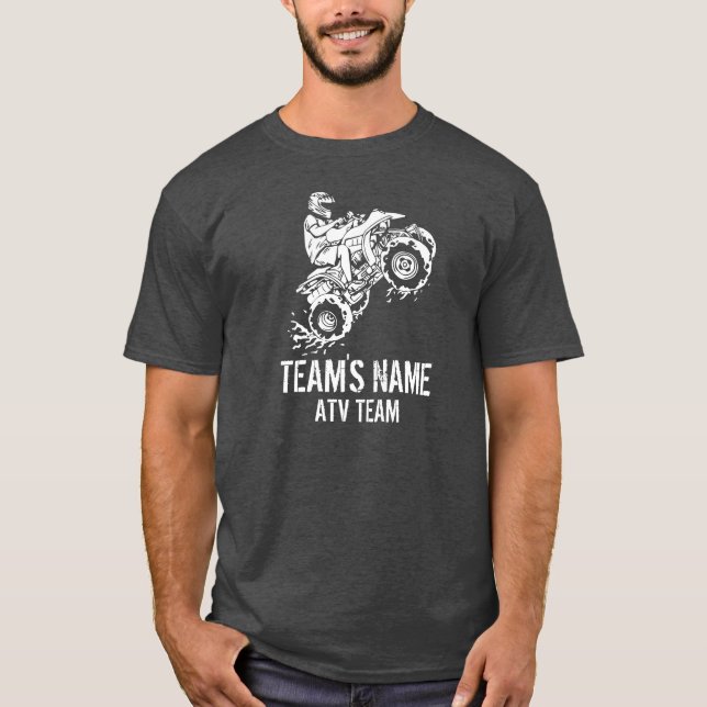 T-shirt ATV toute l'équipe (personnalisable) de véhicule (Devant)