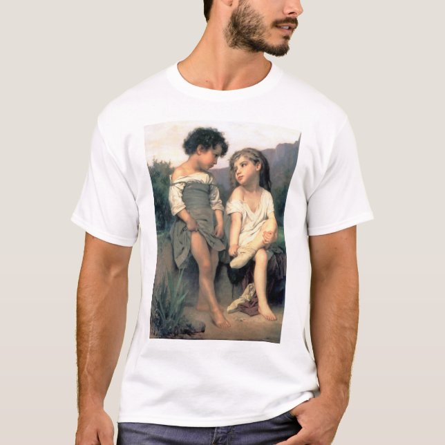 T-shirt Au bord du ruisseau, Bouguereau (Devant)