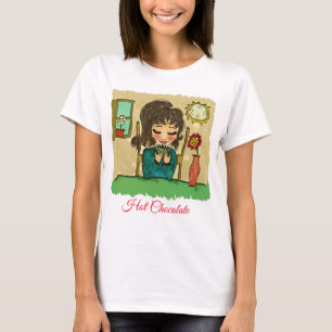 T-shirt au chocolat chaud pour fille