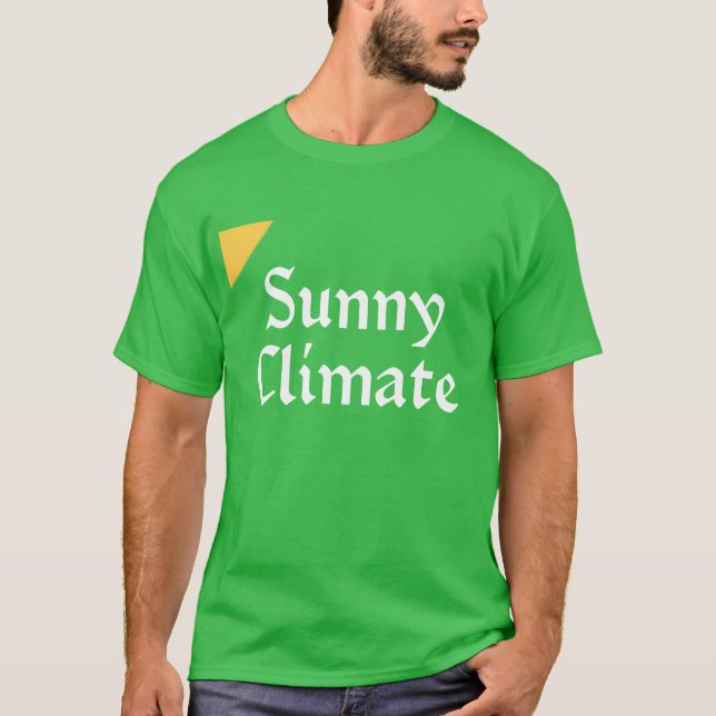 t-shirt au climat ensoleillé, tiré d'alice à la fr (Devant)