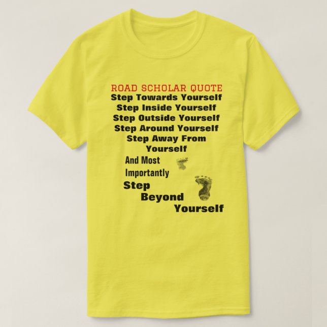T-shirt Au-delà de vous-même - Chemise T-Shirt, Boursière  (Design devant)