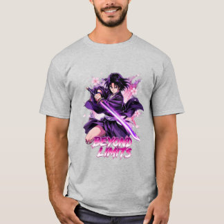 T-shirt Au-delà des limites – Graphisme de guerrier katana