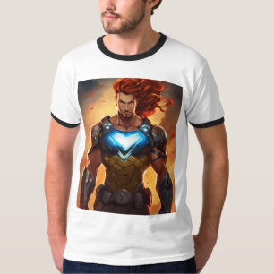 T-shirt au design super-héros