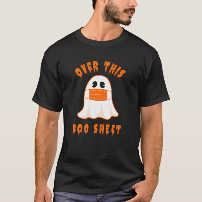 T-shirt Au-dessus de cette feuille Boo Drôle Halloween 202 (Devant)