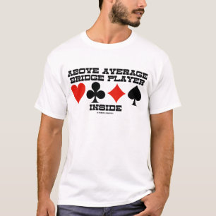 T-shirt Au-dessus de l'intérieur moyen de joueur de pont