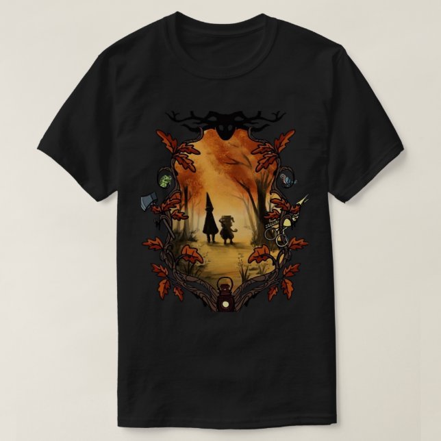 T-shirt Au-dessus du mur du jardin bête classique (Design devant)