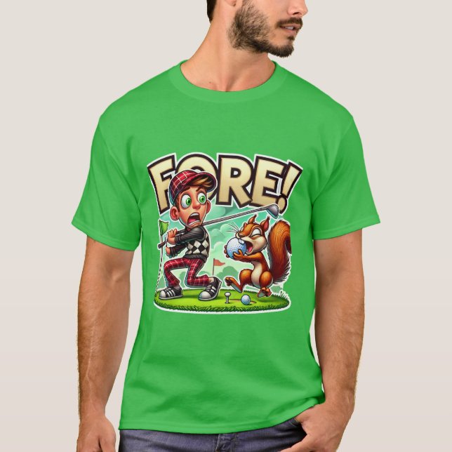 T-shirt Au fond ! Hilaried Golf Design pour hommes (Devant)