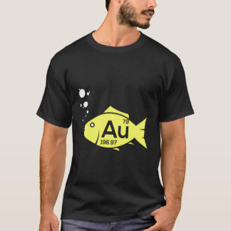 T-shirt Au Goldfish Gold Chimie en métal Pun cadeau