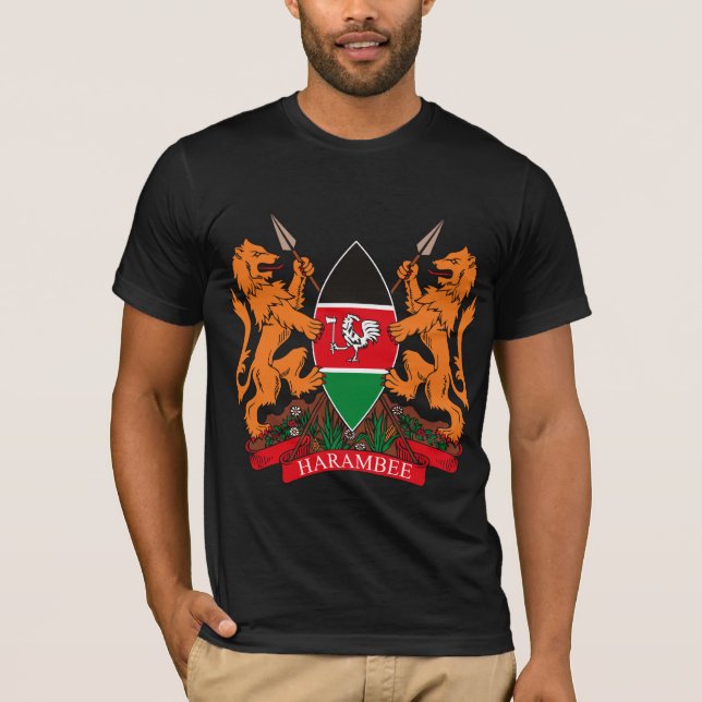 T-shirt au Kenya sur le blason (Devant)