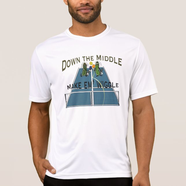 T-shirt au milieu, faites-moi tourner Pickleball (Devant)
