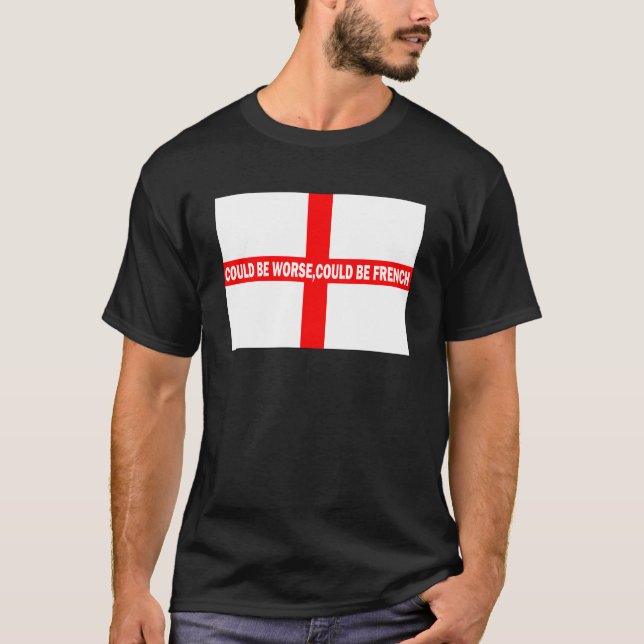 T-shirt Au moins je ne suis pas français (Devant)