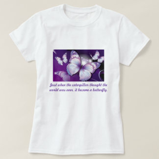 T-shirt Au moment même où la chenille…