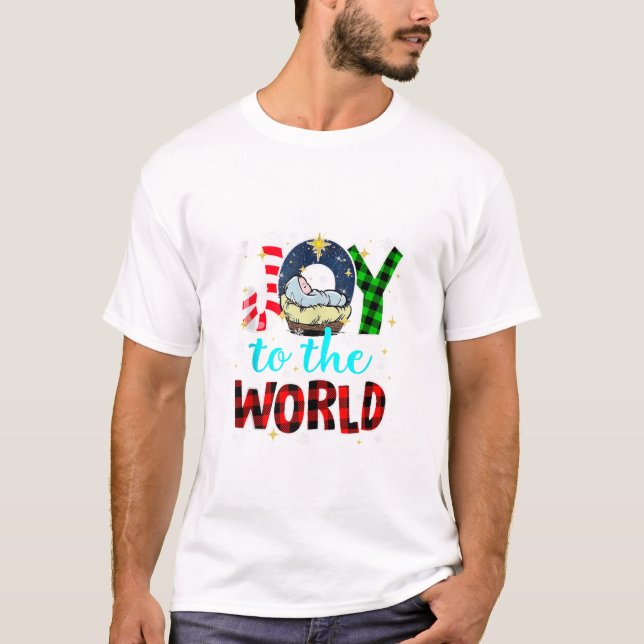 T-shirt Au monde Jésus Noël (Devant)