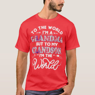 T-shirt au monde vous êtes grand-mère anniversaire mignonn