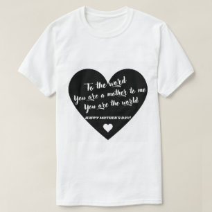 T-shirt au mot que vous êtes une mère pour moi