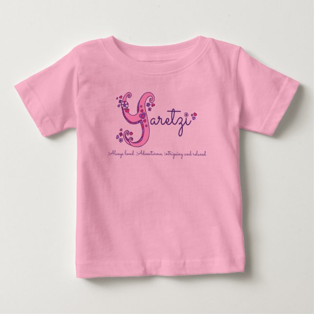 T-shirt au nom de fille Yaretzi & signification Y  (Devant)