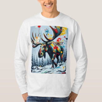 T-shirt au orignal