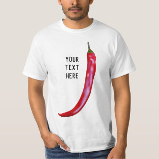 T-shirt au piment rouge chaud personnalisé