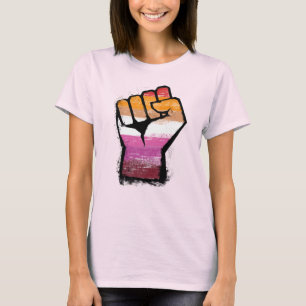 T-Shirt au poing de la fierté lesbienne