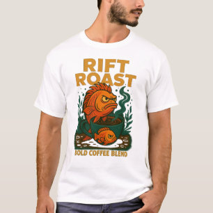 T-shirt au poisson rôti Rift - Bold & Funny Caff