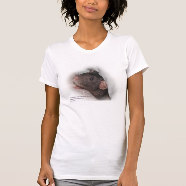 T-shirt Au rat rêveur d'animal familier (Devant)