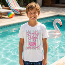 T-Shirt Au Revoir École Bonjour Piscine