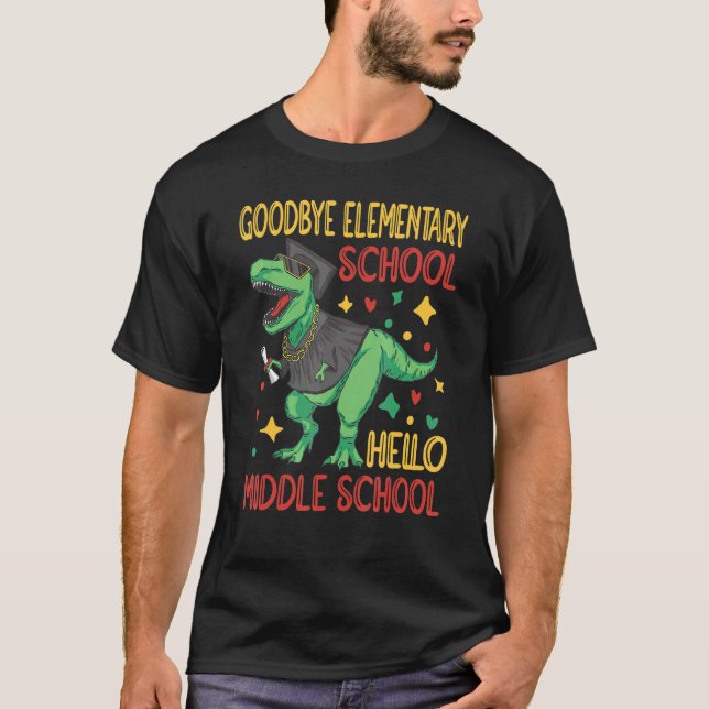 T-shirt Au revoir Élémentaire Bonjour Lycée Diplômé St (Devant)