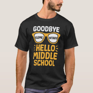 T-shirt Au revoir Élémentaire Bonjour Professeur de collèg