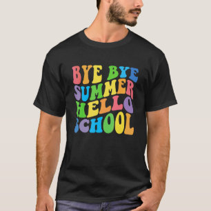 T-shirt Au revoir été bonjour école retour à l'école fille