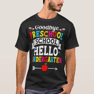 T-shirt Au revoir préscolaire Bonjour jardin d'enfants Amu