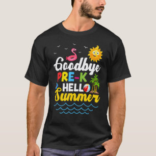 T-shirt Au revoir professeur de pré-maternelle élèves enfa