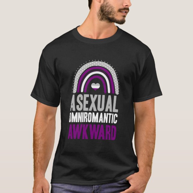 T-shirt Aual Omnirotic Awkward Aual Pride Bohemian Rainbow (Devant)