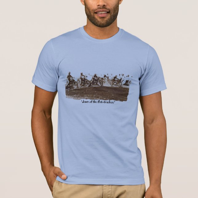 T-shirt "aube des traqueurs plats " (Devant)