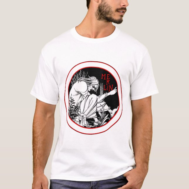 T-shirt Aubrey Beardsley Merlin (Devant)