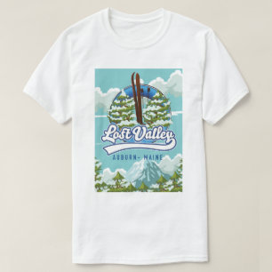 T-shirt Auburn, Maine, vallée perdue ski
