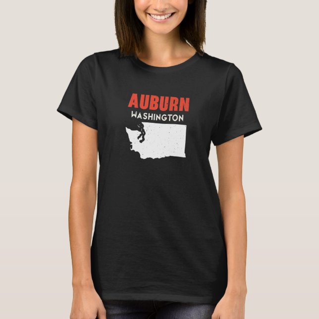 T-shirt Auburn Washington USA State America Travel Washing (Devant)